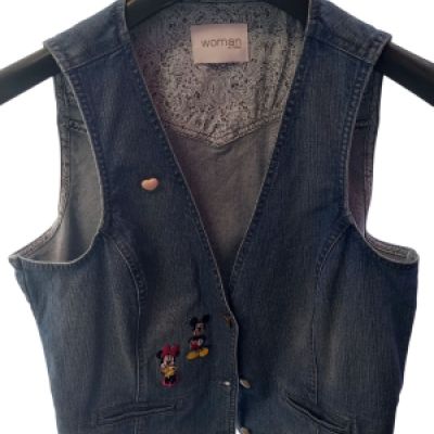 Gilet jeans upcycled