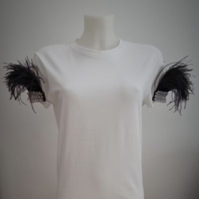 T-shirt piume