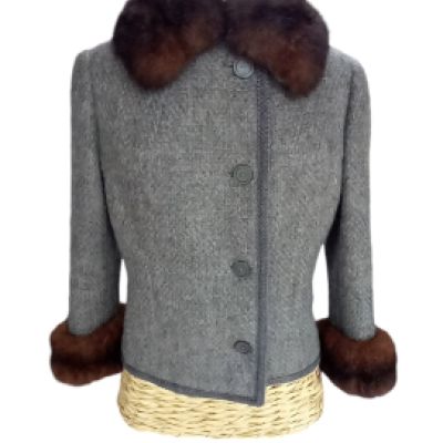 Giacca vintage sartoriale in pura lana