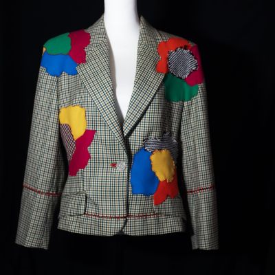 Blazer collage fiori