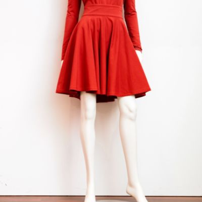 Gonna a ruota in cotone organico (L)