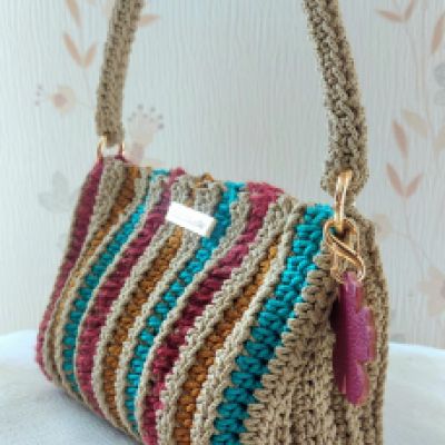 BAULETTO RIGIDO MULTICOLOR FODERATO