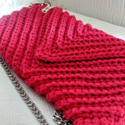 BUSTINA ROSSA CON COTONE RICICLATO