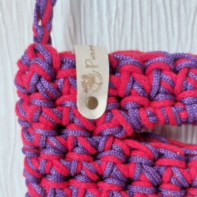 MINI BAG VIOLA E ROSSA