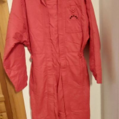 tuta da sci rossa vintage