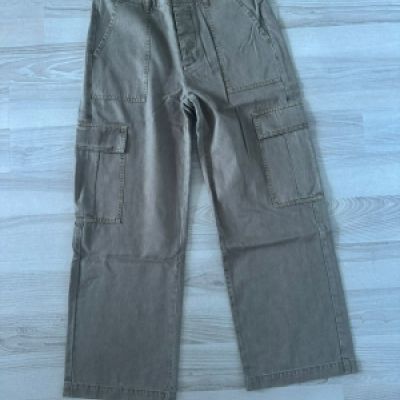 jeans leggero cotone tencel verde militare
