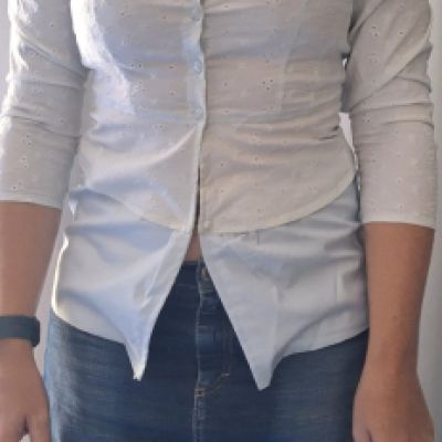 Camicetta cotone azzurra