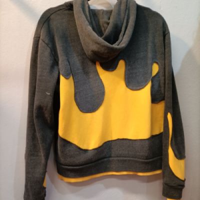 Felpa aperta davanti con cappuccio