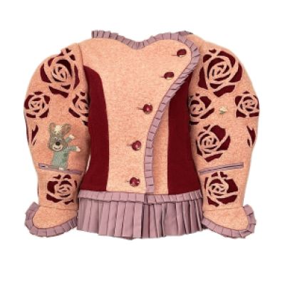 Giacca elegante con manipolazione sulle maniche.