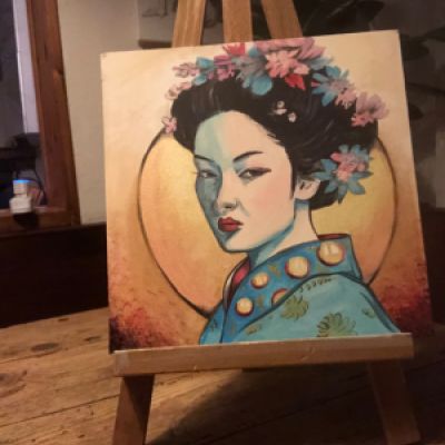 Quadro geisha 