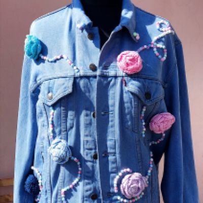 Giacca di Jeans Upcycling Primavera